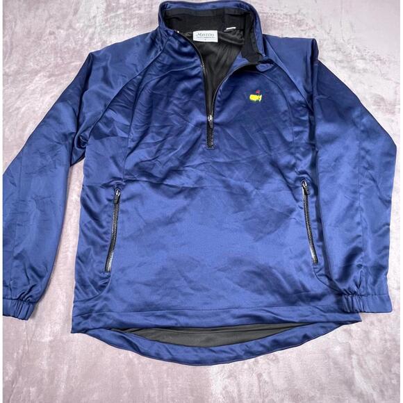 Masters Performance Half-Zip Windbreaker Jacket - Navy Blue - Picture 1 of 10